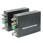 PLANET VF-101-KIT Video over Fiber(ST) converter, a pair include Tx & Rx in package, Part No# VF-101-KIT