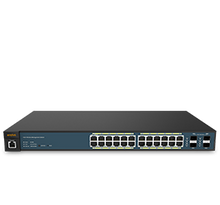 Wireless Management Switch with 24 GE PoE + 4 GE SFP, Part# WMS7928FP