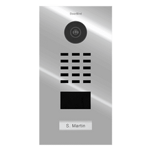 DoorBird IP Video Door Station D2101V Stainless Steel V4A, PVD Coating with Chrome-Finish 423870147
