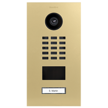 DoorBird IP Video Door Station D2101V, Stainless steel V4A, powder-coated, semi-gloss, RAL 1001, Part# 423870116
