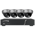 SPECO 4CH HD-TVI DVR, 1080p, 60fps, 1TB w/ 4 Outdoor INT Dome Cameras 2.8-12mm lens, Grey, Part# ZIPT471
