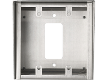 AIPHONE Surface Mount Box for 2-Gang Stainless Steel Stations, Part# SBX-2G/A