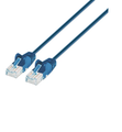 Intellinet Cat6 UTP Slim Network Patch Cable 14 ft. (5 m), Blue IEC-C6-BL-14-SLIM, Part# 742184