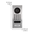 DoorBird IP Video Door Station D1101V Surface-mount, stainless steel V2A, brushed, incl. surface-mounting housing, Part# 423866744