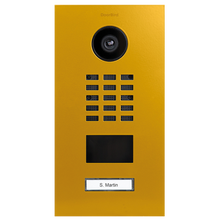 DoorBird IP Video Door Station D2101V, Stainless steel V4A, powder-coated, semi-gloss, RAL 1004, Part# 423870178
