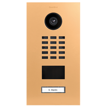 DoorBird IP Video Door Station D2101V, Stainless steel V4A, powder-coated, semi-gloss, RAL 1017, Part# 423870192
