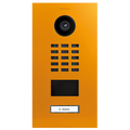 DoorBird IP Video Door Station D2101V, Stainless steel V4A, powder-coated, semi-gloss, RAL 1037, Part# 423870208
