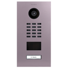 DoorBird IP Video Door Station D2101V, Stainless steel V4A, powder-coated, semi-gloss, RAL 4009, Part# 423870307
