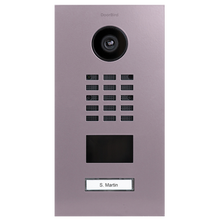 DoorBird IP Video Door Station D2101V, Stainless steel V4A, powder-coated, semi-gloss, RAL 4009, Part# 423870307
