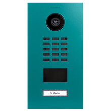 DoorBird IP Video Door Station D2101V, Stainless steel V4A, powder-coated, semi-gloss, RAL 5018, Part# 423870352
