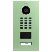 DoorBird IP Video Door Station D2101V, Stainless steel V4A, powder-coated, semi-gloss, RAL 6019, Part# 423870406
