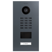 DoorBird IP Video Door Station D2101V, Stainless steel V4A, powder-coated, semi-gloss, RAL 7015, Part# 423870468
