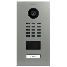 DoorBird IP Video Door Station D2101V, Stainless steel V4A, powder-coated, semi-gloss, RAL 7023, Part# 423870475
