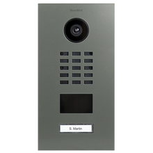 DoorBird IP Video Door Station D2101V, Stainless steel V4A, powder-coated, semi-gloss, RAL 7033, Part# 423870482
