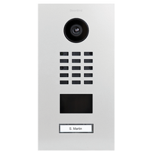 DoorBird IP Video Door Station D2101V, Stainless steel V4A, powder-coated, semi-gloss, RAL 9002, Part# 423870550
