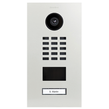 DoorBird IP Video Door Station D2101V, Stainless steel V4A, powder-coated, semi-gloss, RAL 9016, Part# 423870598
