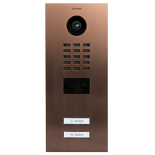 DoorBird IP Video Door Station D2102V, Stainless steel V4A, brushed, PVD coating with bronze-finish, Part# 423870680
