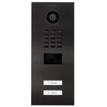 DoorBird IP Video Door Station D2102V, Stainless steel V4A, brushed, PVD coating with titanium-finish, Part# 423870697
