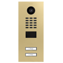 DoorBird IP Video Door Station D2102V, Stainless steel V4A, powder-coated, semi-gloss, RAL 1001, Part# 423863071 