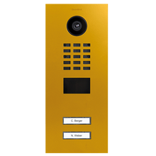 DoorBird IP Video Door Station D2102V, Stainless steel V4A, powder-coated, semi-gloss, RAL 1004, Part# 423863095