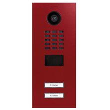 DoorBird IP Video Door Station D2102V, Stainless steel V4A, powder-coated, semi-gloss, RAL 3000, Part# 423863156 