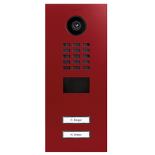 DoorBird IP Video Door Station D2102V, Stainless steel V4A, powder-coated, semi-gloss, RAL 3000, Part# 423863156 