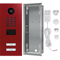 DoorBird IP Video Door Station D2102V, Stainless steel V4A, powder-coated, semi-gloss, RAL 3000, Part# 423863156