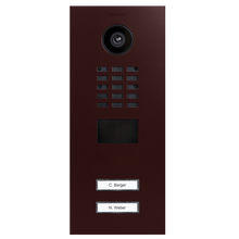 DoorBird IP Video Door Station D2102V, Stainless steel V4A, powder-coated, semi-gloss, RAL 3007, Part# 423863163