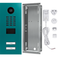 DoorBird IP Video Door Station D2102V, Stainless steel V4A, powder-coated, semi-gloss, RAL 5018, Part# 423863279