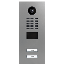 DoorBird IP Video Door Station D2102V, Stainless steel V4A, powder-coated, semi-gloss, RAL 7044, Part# 423863415