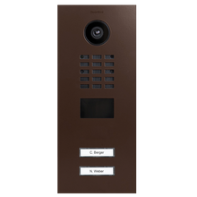 DoorBird IP Video Door Station D2102V, Stainless steel V4A, powder-coated, semi-gloss, RAL 8011, Part# 423863439
