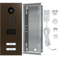 DoorBird IP Video Door Station D2102V, Stainless steel V4A, powder-coated, semi-gloss, RAL 8028, Part# 423863460