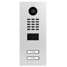 DoorBird IP Video Door Station D2102V, Stainless steel V4A, powder-coated, semi-gloss, RAL 9002, Part# 423863477