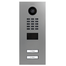 DoorBird IP Video Door Station D2102V, Stainless steel V4A, powder-coated, semi-gloss, RAL 9006, Part# 423863484