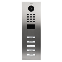 DoorBird IP Video Door Station D2105V, stainless steel V2A, brushed, 5 call buttons, Part# 423870826
