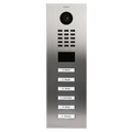 DoorBird IP Video Door Station D2106V, Stainless steel V4A (salt-water resistant), brushed, 6 call buttons, Part# 423870833