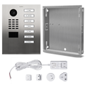  DoorBird IP Video Door Station D2107V, Stainless steel V4A (salt-water resistant), brushed, 7 call buttons, Part# 423866904