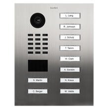 DoorBird IP Video Door Station D2110V, Stainless steel V4A (salt-water resistant), brushed, 10 call buttons, Part# 423866935 