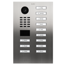 DoorBird IP Video Door Station D2112V, Stainless steel V4A (salt-water resistant), brushed, 12 call buttons, Part# 423866959 