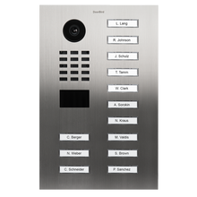 DoorBird IP Video Door Station D2113V, Stainless steel V4A (salt-water resistant), brushed, 13 call buttons, Part# 423866966 
