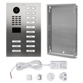 DoorBird IP Video Door Station D2113V, Stainless steel V4A (salt-water resistant), brushed, 13 call buttons, Part# 423866966 