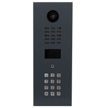 DoorBird IP Video Door Station D2101KV for single family homes, Stainless steel V4A, powder-coated, semi-gloss, RAL 7016, 1 call button, Part# 423870048
