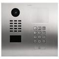 DoorBird IP Video Door Station D2101KH for single family homes, Stainless steel V4A (salt-water resistant), brushed, 1 call button, keypad module, Part# 423869943
