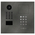 DoorBird IP Video Door Station D2101KH for single family homes, Stainless steel V4A, powder-coated, semi-gloss, DB 703, 1 call button, keypad module, Part# 423869974
