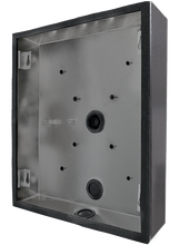 DoorBird D21xKH surface-mounting housing (backbox), Stainless steel V4A, brushed, PVD coating with titanium-finish, Part# 423867802