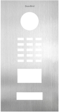 Front panel for DoorBird D2101V, Stainless steel V4A (salt-water resistant), brushed, Part# 423861510