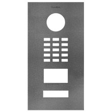 Front panel for DoorBird D2101V, Stainless steel V4A, powder-coated, semi-gloss, DB 703, Part# 423867277