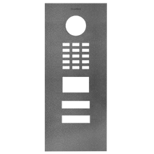 Doorbird Front panel for DoorBird D2102V, Stainless steel V4A, powder-coated, semi-gloss, DB 703, Part# 423867284