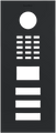 Doorbird Front panel for DoorBird D2103V, Stainless steel V4A, powder-coated, semi-gloss, RAL 7016, Part# 423865433