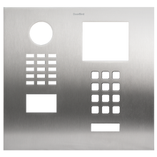 Doorbird Front panel (e.g. as replacement part) for DoorBird D2101xKH, stainless steel V2A, brushed Part# 423866652
